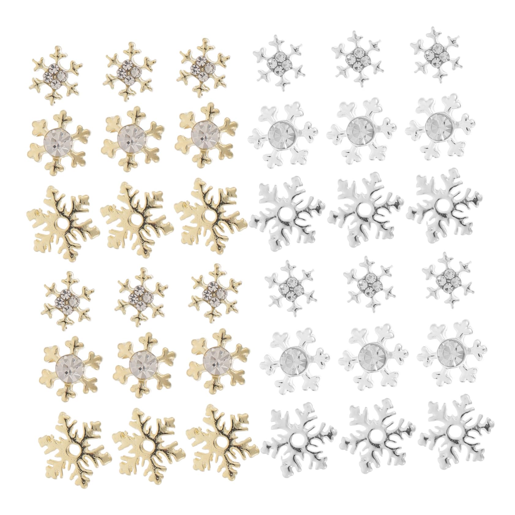 VICASKY 5 Ensembles Charms De Noël Forme Pour Décoration Ongles Accessoires De Nail Art Pour Diy 60 Pièces * 5