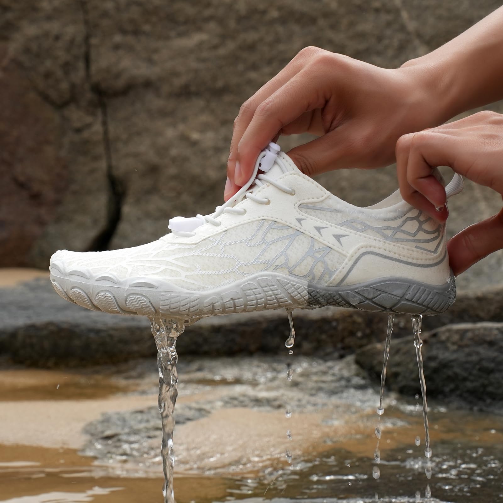 HF Stride Shoes Women Slip On Wide Toe Box Shoes Women Hike Barefoot Sneakers Healthy & Non-Slip Barefoot ShoesWomen Hiking Footwear Men Lightweight Walking Sneakers Unisex — view 2