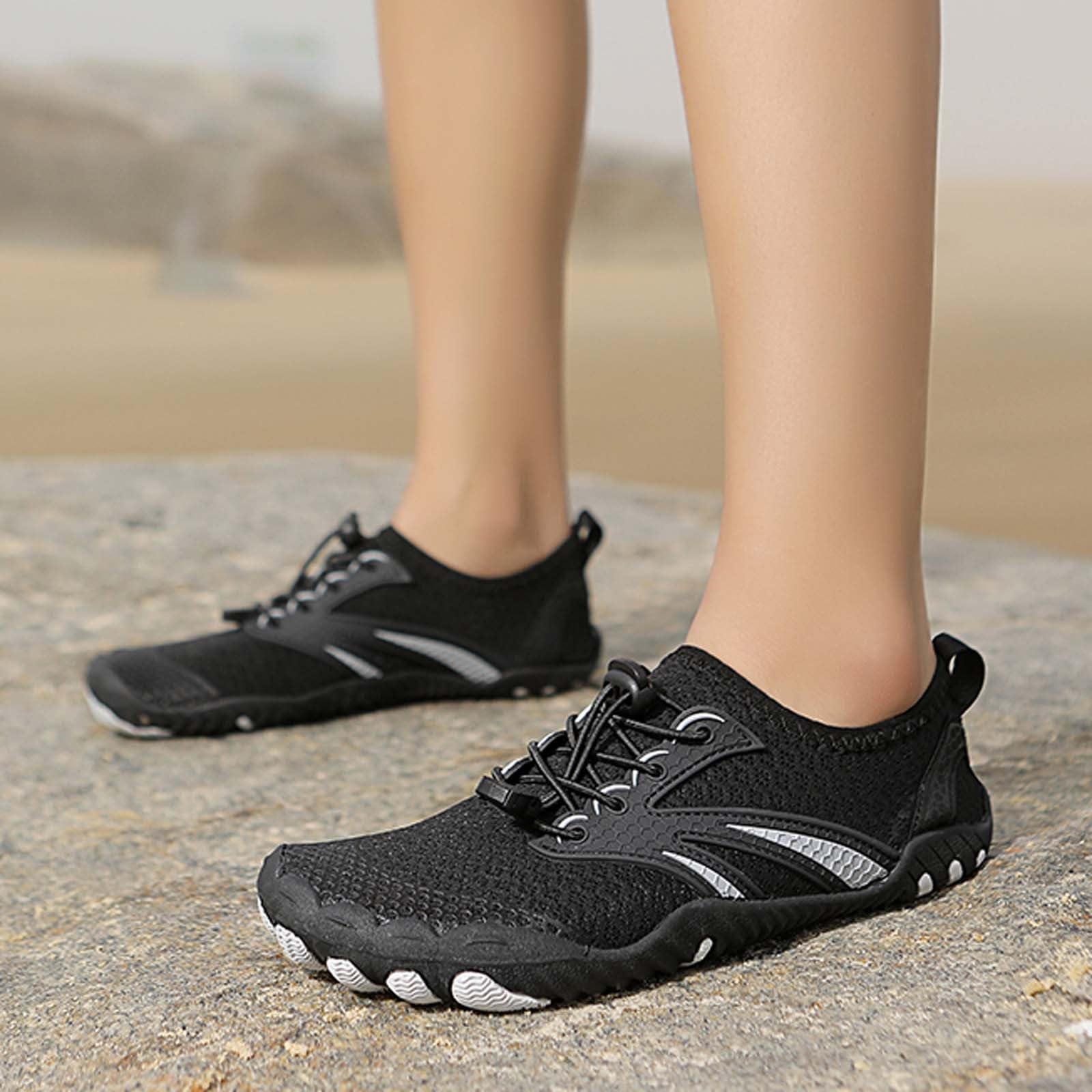 Scarpe da Scoglio Mare per Uomo Scarpette Donna Trasparenti Fiume Bambina Spiaggia Sandali Acqua Scarpetta Scogli Sassi Immersione Ciabatte di Gomma Il Scarpine Calcio