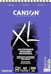 Bloco Espiralado Media A4 300g/m², Canson, 60807215, Mix, 30 Folhas