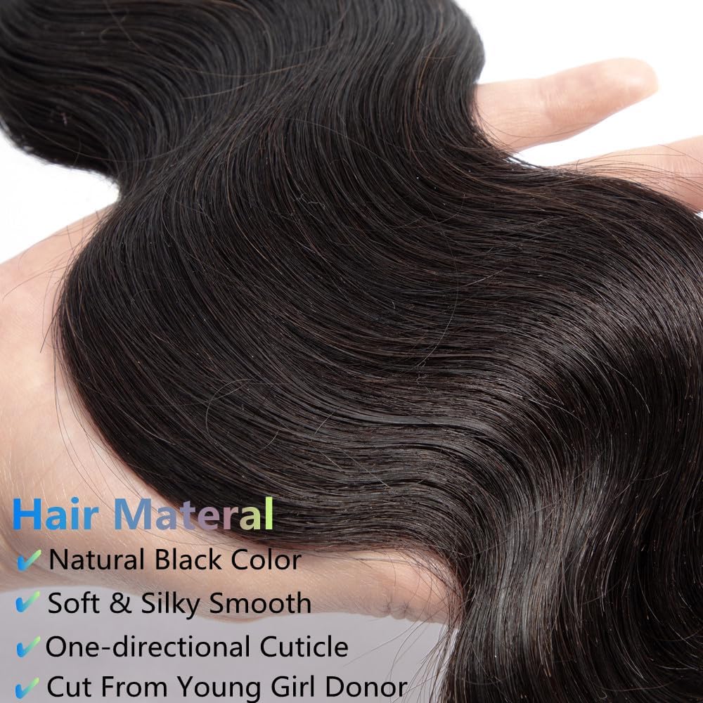 Amazon.com : Brazilian Human Hair Bundles Body Wave 22 Inch  display picture 3