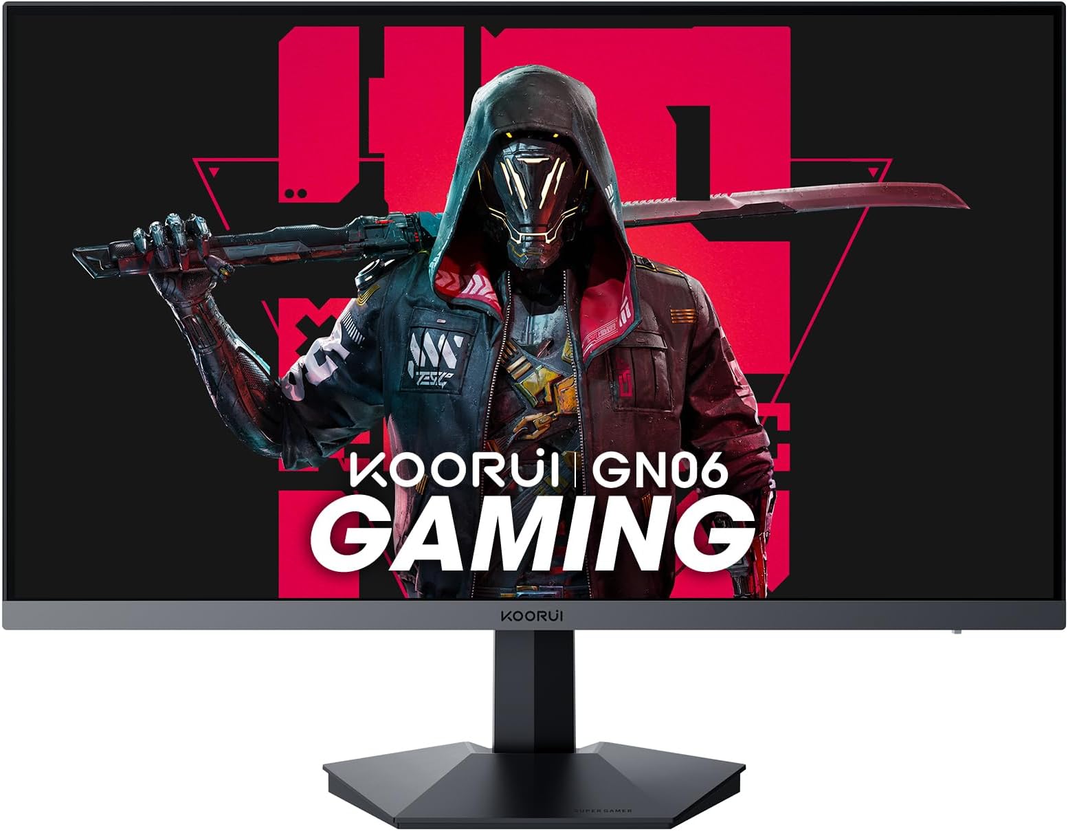 KOORUI 27" Gaming Monitor, 165Hz, IPS, FHD 1920 x 1080 1ms Computer Monitor with Adaptive Sync, 75x75 mm VESA Mountable, Tilt Adjustable, 2 x HDMI 2.0 & DisplayPort 1.4, GN06