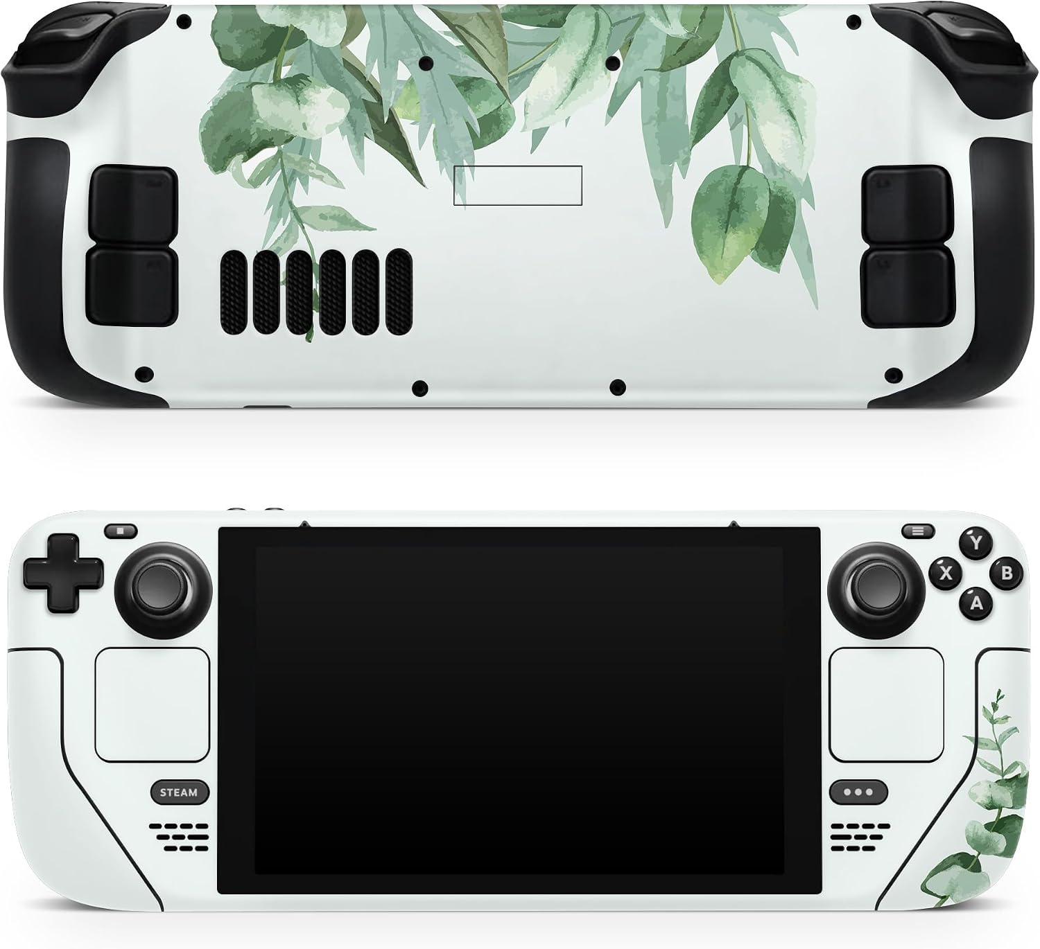 TACKY DESIGN Leaves Skin for Steam Deck - LCD & OLED Compatible, Green, Premium 3M Vinyl Decal, Full Wrap Cover