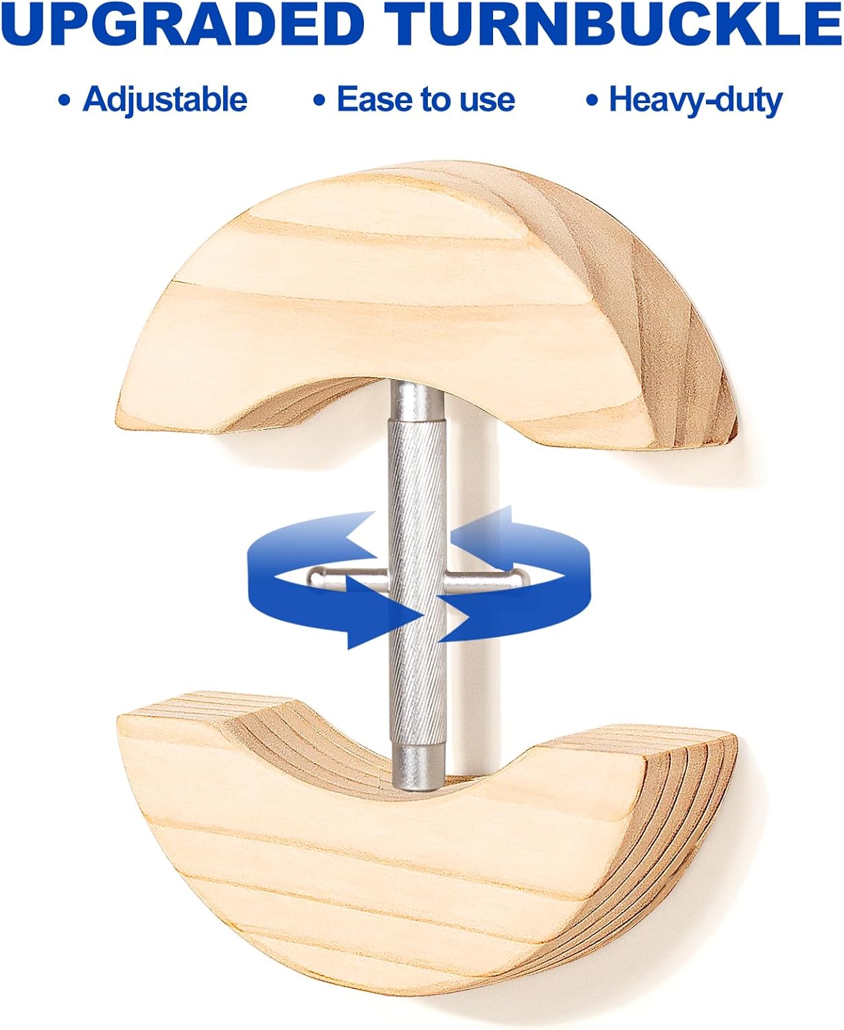 Upgraded Hat Stretcher for Fitted Hats, Adjustable Cowboy Hat Stretcher Fit All Caps - Wooden Heavy Duty of Cap Extender w. a Rotating Rod - Image 4