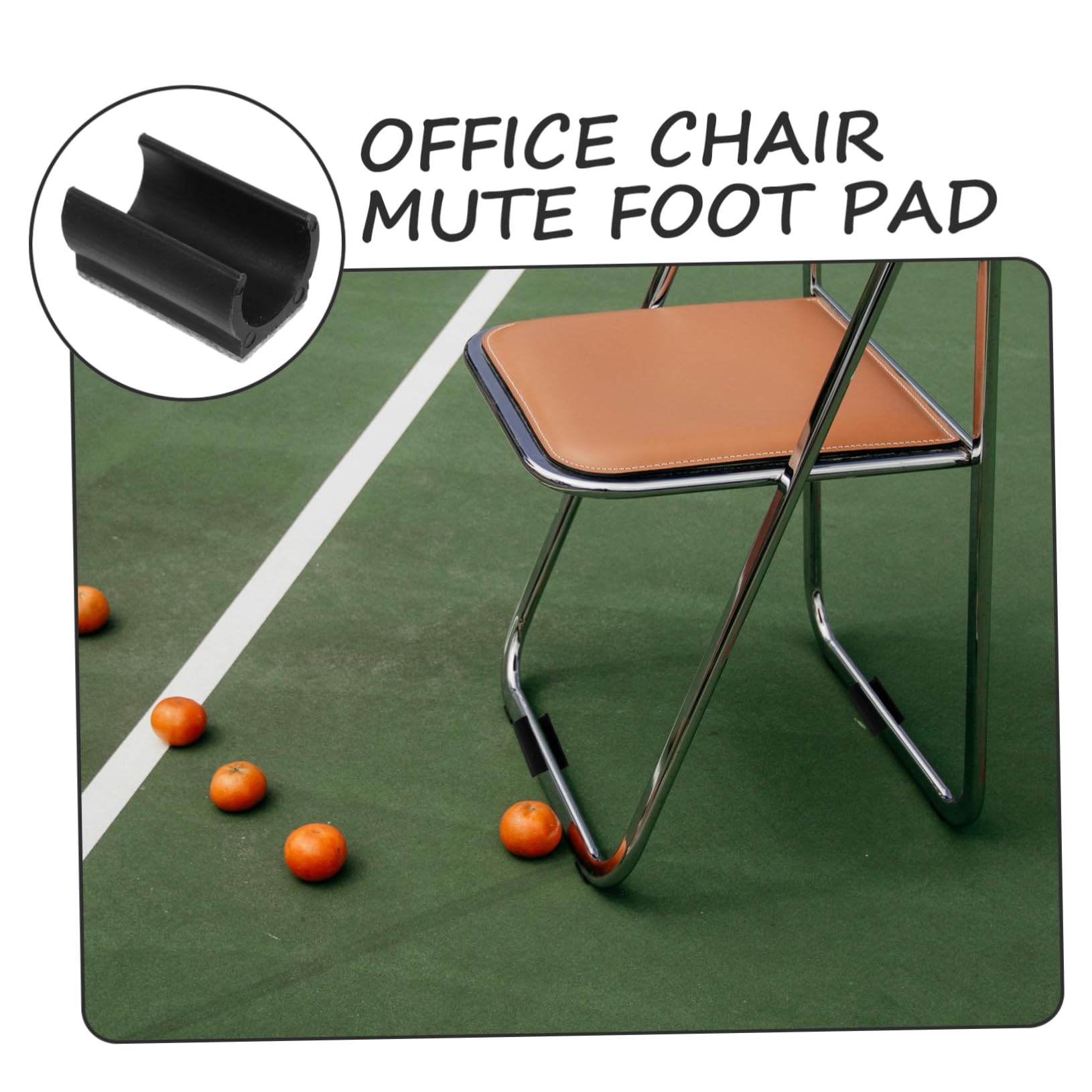 UKCOCO 30piezas Patas De Muebles U-Shaped Fieltro Antideslizante para Protección De Pisos De Tapones De Silla para Rayones y Deslizamientos