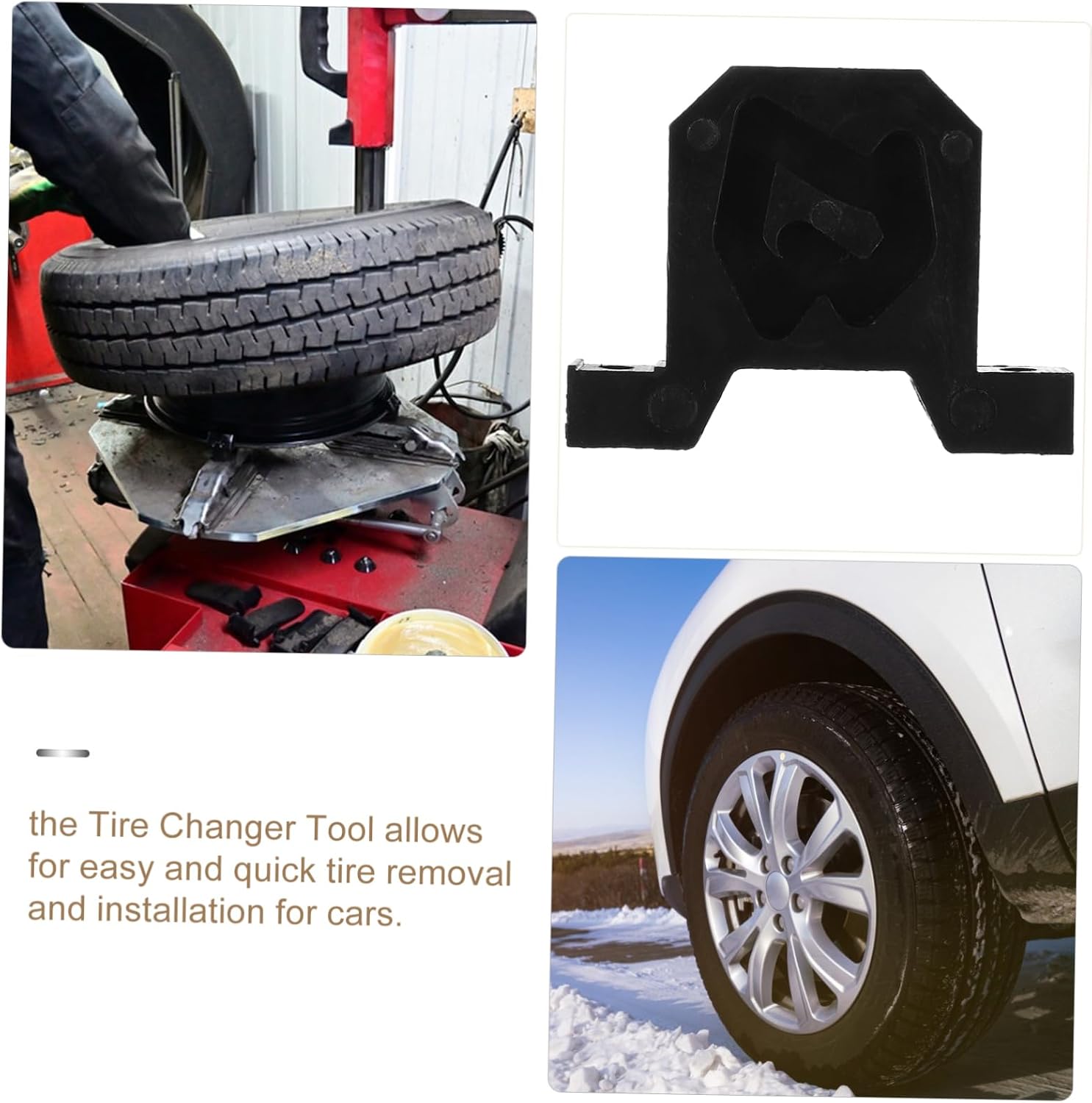 Ciieeo Tire Changer Accessories Clamp Wire Bender Tool Star Casting Mold Tire Changer Tool Dirt Bike Tire Changer Tire Changing Kit Tire Lever Double Mount Metal Black