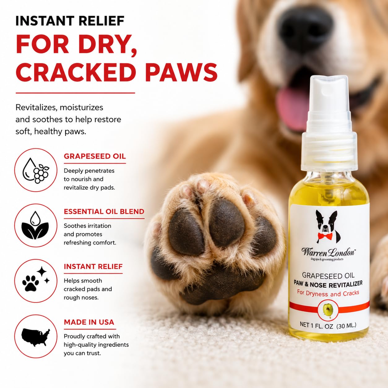 Warren London Traubenkernöl Paw and Nose Revitalizer 30 ml