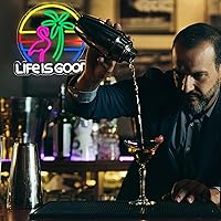 Vista 6 de Señales de neón de la vida es buena para decoración de pared, luces de neón, luces LED para dormitorio