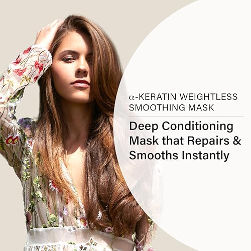 Miniatura 3 de Peter Coppola a-keratin - Máscara suavizante sin peso, mascarilla capilar acondicionador profundo con proteína de trigo hidrolizada, fortalece y
