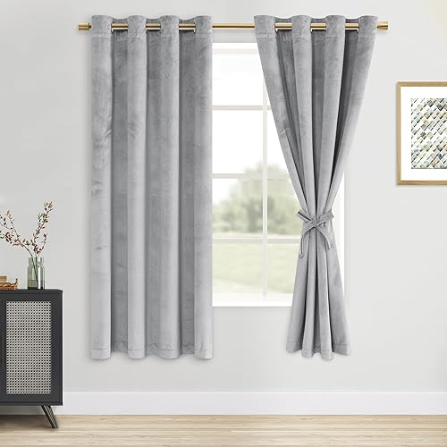 Miniatura 88 de DWCN Cortinas de Terciopelo - Cortinas de Ventana que Oscurecen la Habitación y Bloquean la Luz para Cuarto de Bebé, Dormitorio, Sala de Estar,