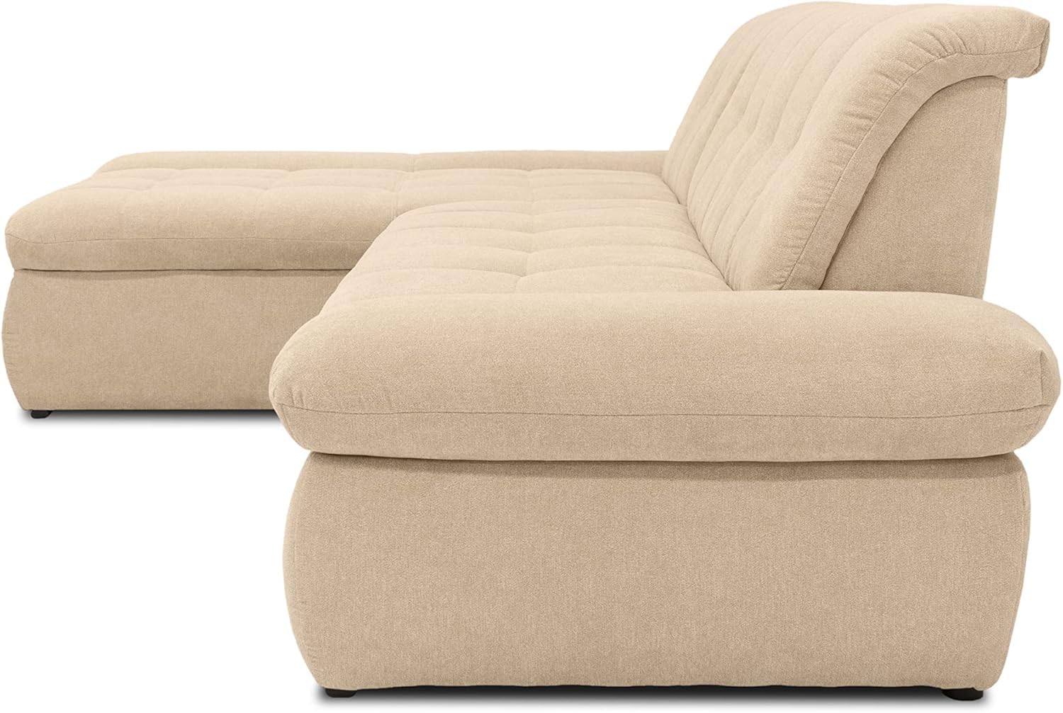 DOMO. collection Ecksofa Moric, Couch in L-Form, Eckcouch, Sofa in L-Form 300 x 172 x 80 cm (BxTxH), beige