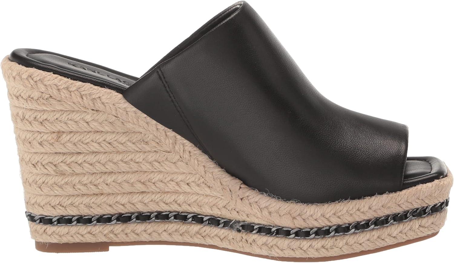 KARL LAGERFELD womens Corissa Slip on Espadrille Wedge Sandal - Image 6