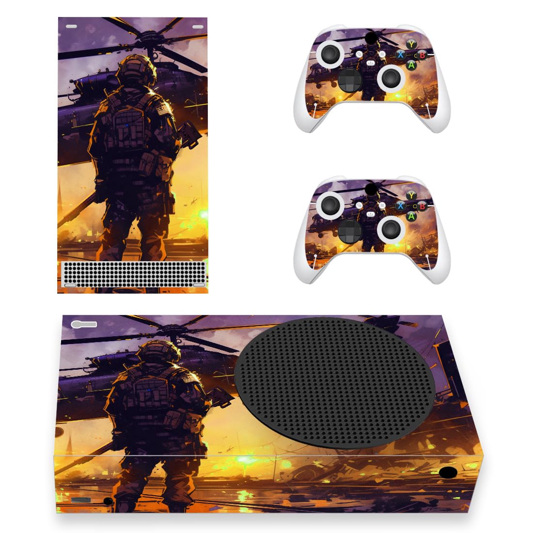 playvital PlayVital Sticker pour Xbox Séries S Manette,Kit de Autocollants Skin Decal pour Xbox Séries S Console-Aube Brisée