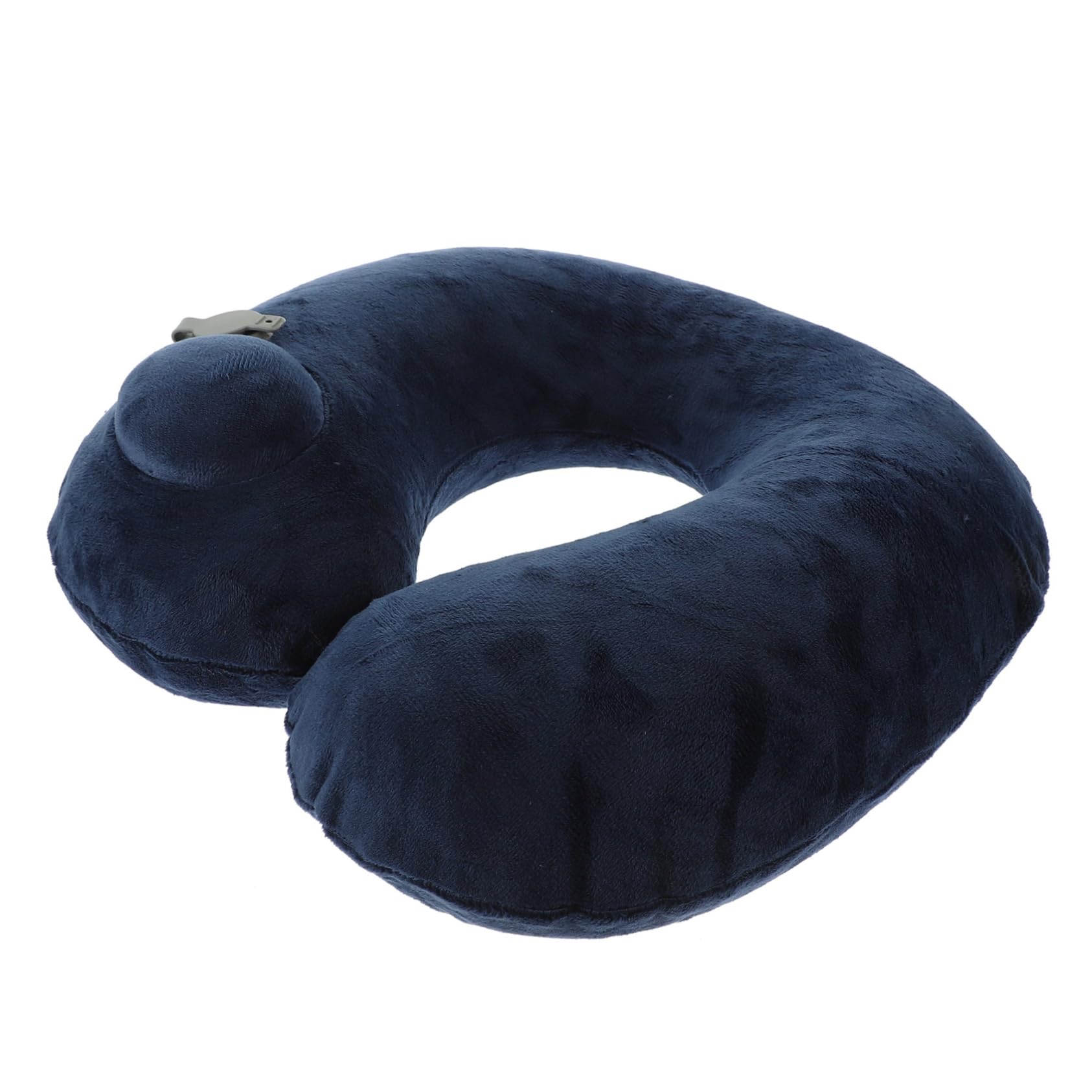 Garneck Cuscino Gonfiabile Collo Forma u Per Viaggio Aereo e Auto Cuscino Da Viaggio Leggero e Custodia Di Stoccaggio Blu Scuro
