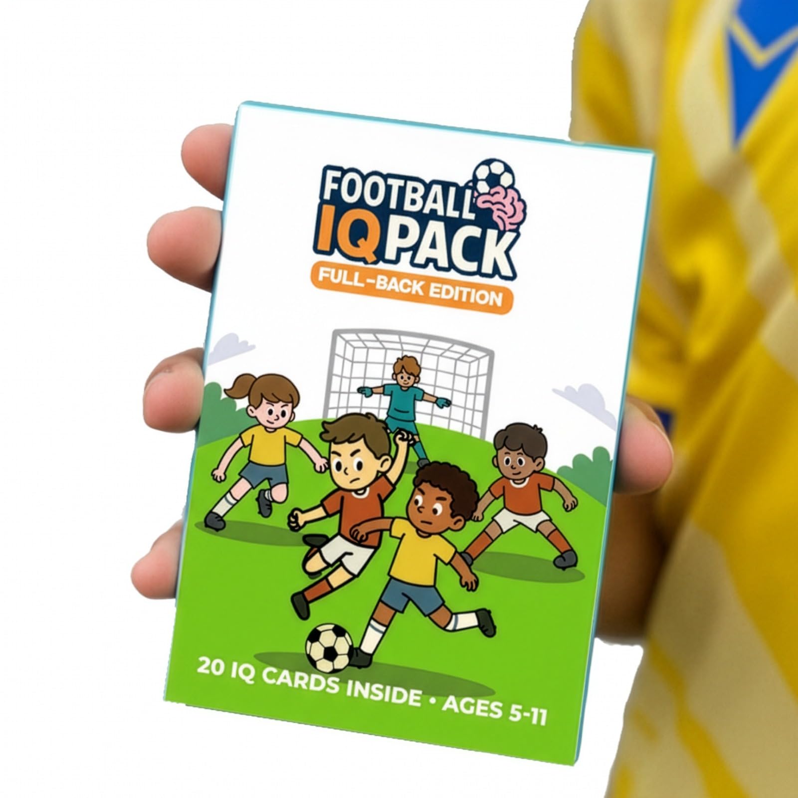 Football IQ Pack  Game Intelligence Cards for Kids Ages 511 | Learn Mindset, Defending, Attacking, Communication & Positioning| (Full-back Edition)