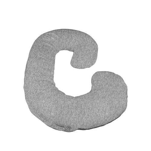 Miniatura 7 de Betty Dain Funda de almohada de punto elástico para embarazomaternidad, color negro, 60 x 25 pulgadas.