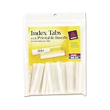 Avery(R) Precut Self-Adhesive Insertable Index Tabs, 2", Clear, Pack Of 25 – view 1