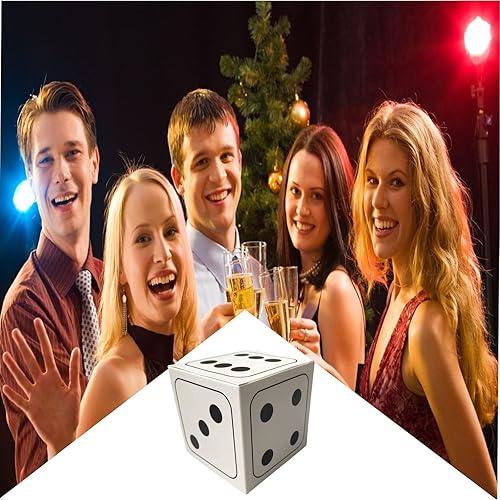 Miniatura 7 de XCXGYCA 20 cajas de regalo de dados decorativos a granel tridimensionales, accesorios de dados con temática de casino, caja grande para noche de