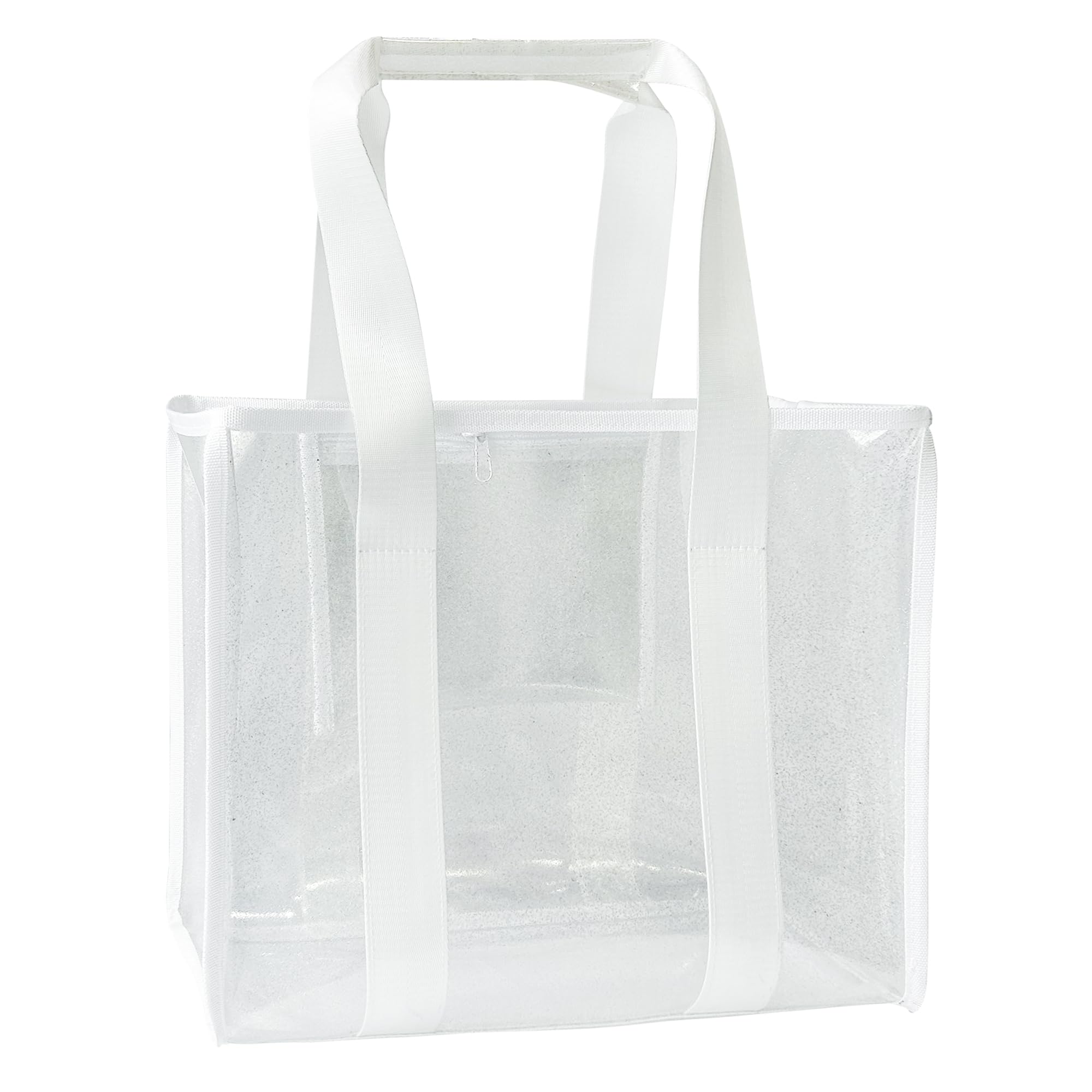 TotePrint Transparente PVC Strandtasche, 45x34x15cm, Wasserd