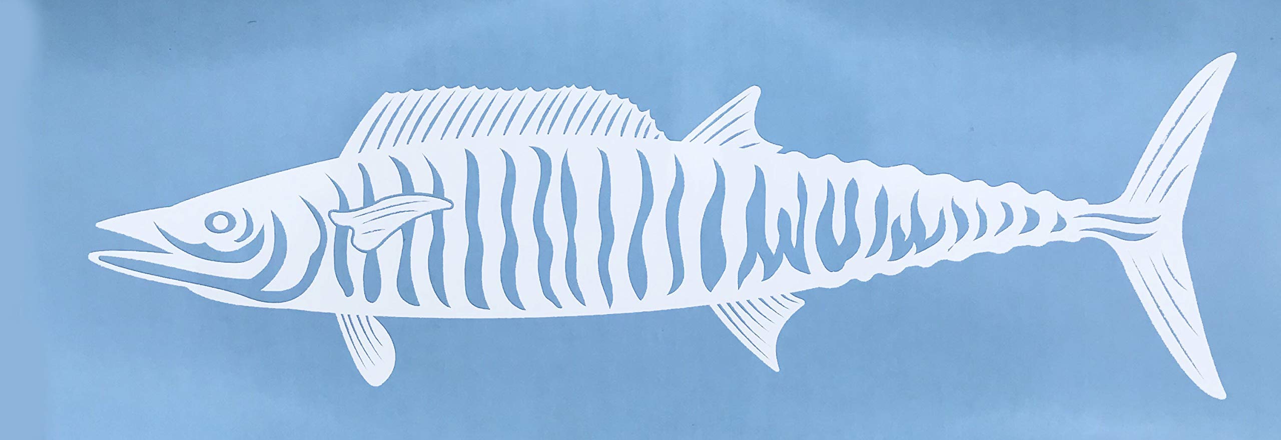 Custom Wahoo Fish Vinyl Decal - Personalized Fishing Bumper Sticker, for Tumblers, Laptops, Car Windows, Wahoo Fish Design