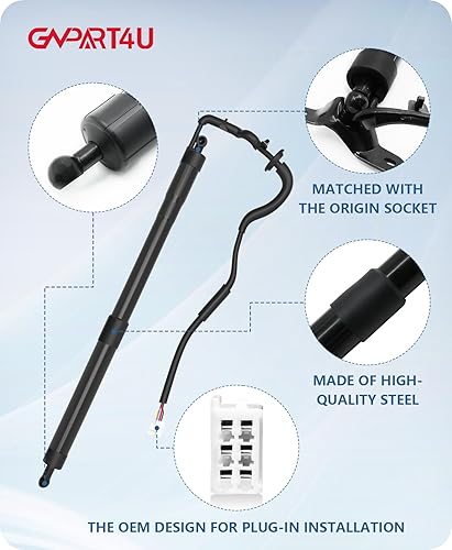 Miniatura 5 de GVPART4U 6891009010 Actuador de puerta elevadora 2013-2018 Toyota RAV4 puntales de elevación de escotilla trasera eléctrica 1 par, 2 piezas de