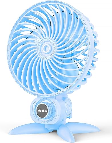 Ventilador pequeño USB, ventiladores de escritorio con velocidades variables CVT, flujo de aire de enfriamiento fuerte, portátil silencioso, mini
