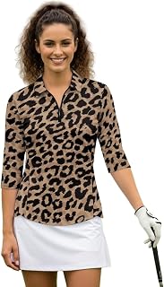 Womens 3/4 Sleeve Golf Shirts