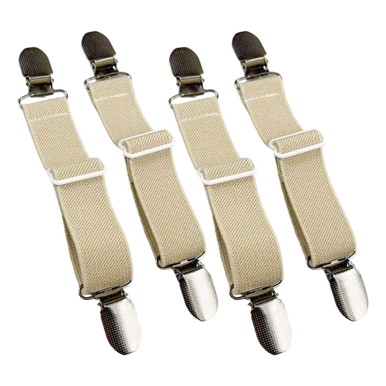 Mekalero Footwear Elastic Shoe Strap for Mules Shoes AntiSlip Heel Durability Polyester Fabric with Metal Hardware Clip Detachable Shoe Stability Band
