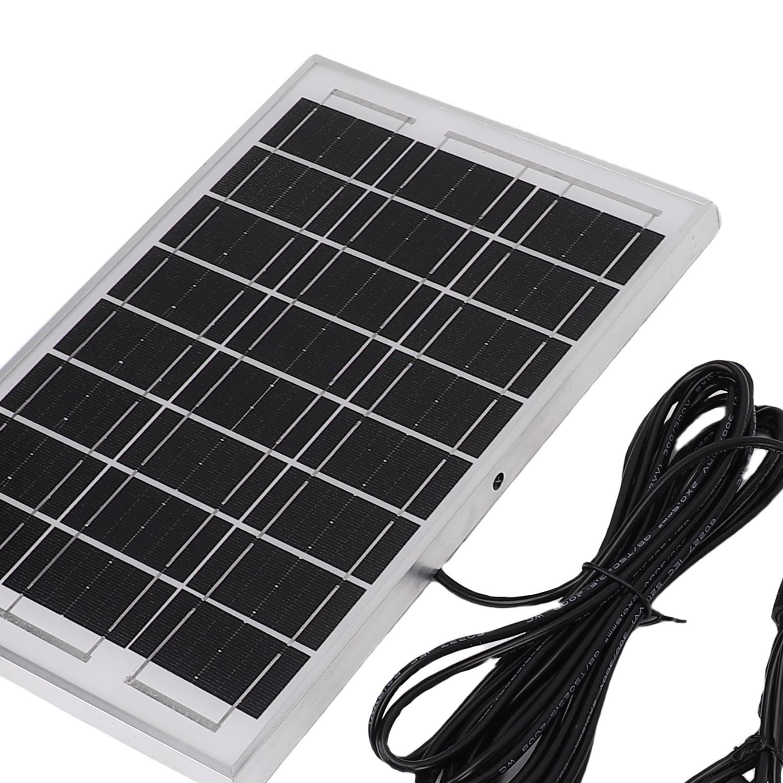 Bewinner Ventilatore di Scarico Ad Energia Solare, Pannello Solare da 6 W e Ventola di Ventilazione da 4 Pollici per Serra, Pollaio, Capannone, Cuccia per Animali Domestici