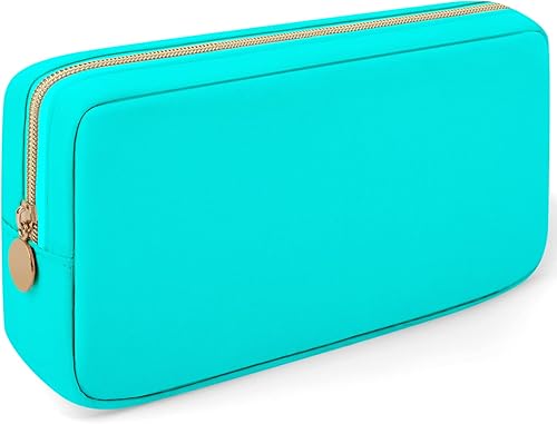 XSUIOY Bolsa de maquillaje de viaje para bolso, bonita bolsa de maquillaje preparada para cosméticos con cremallera, bolsa organizadora para mujeres