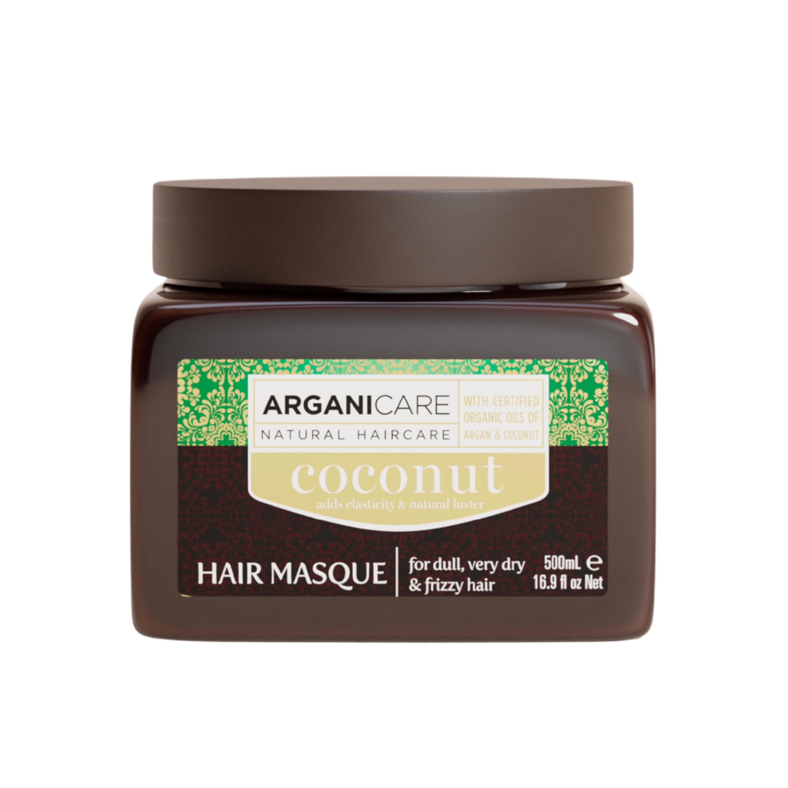 Coconut Oil Ultra-Nourishing Hair Masque | Dull, Very Dry and Frizzy Hair | Intensive Conditioning Mask | Softness, Shine and Manageability | 500 ml