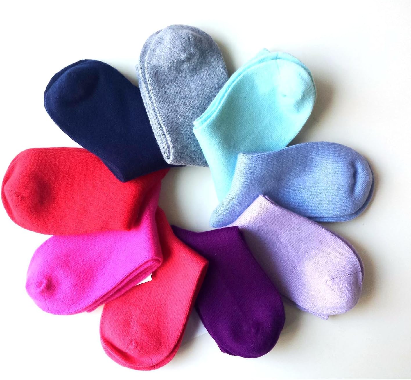 97% Cashmere Unisex Ankle Short Casual Socks, Smooth Hand‑Linked Toes & Heels