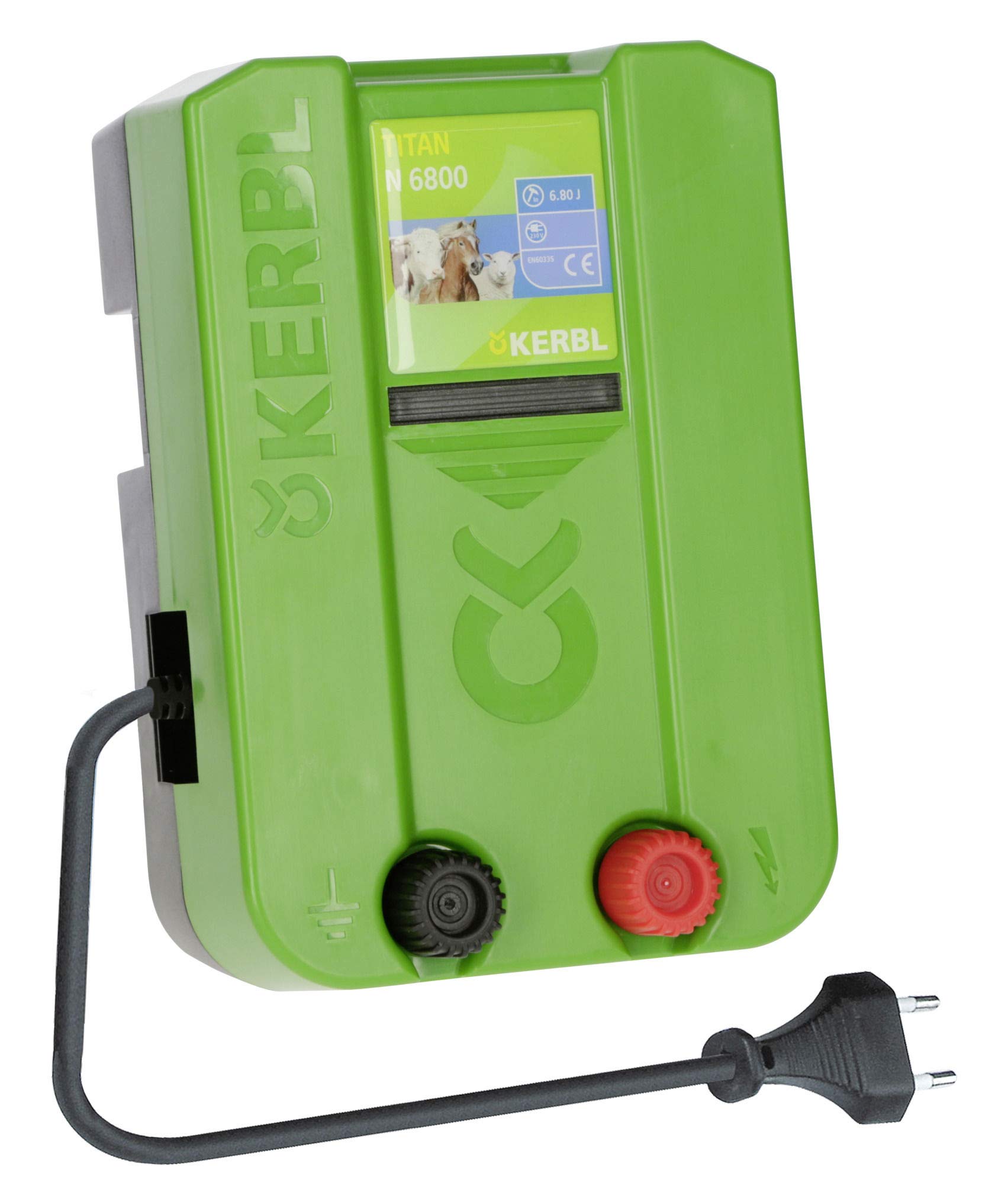 Kerbl Weidezaungerät Titan N 6800, 6.8 J Weidezaun Gerät Stromversorgung Netzgerät 230V