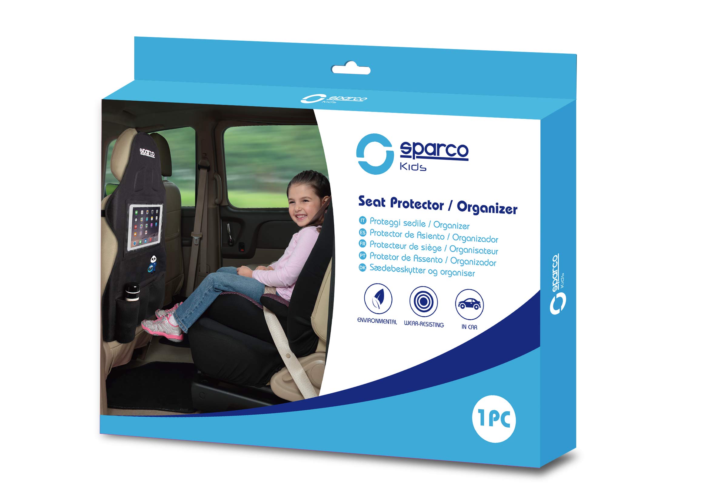Sparco PROTÈGE-SIÈGE avec Rangement Kids