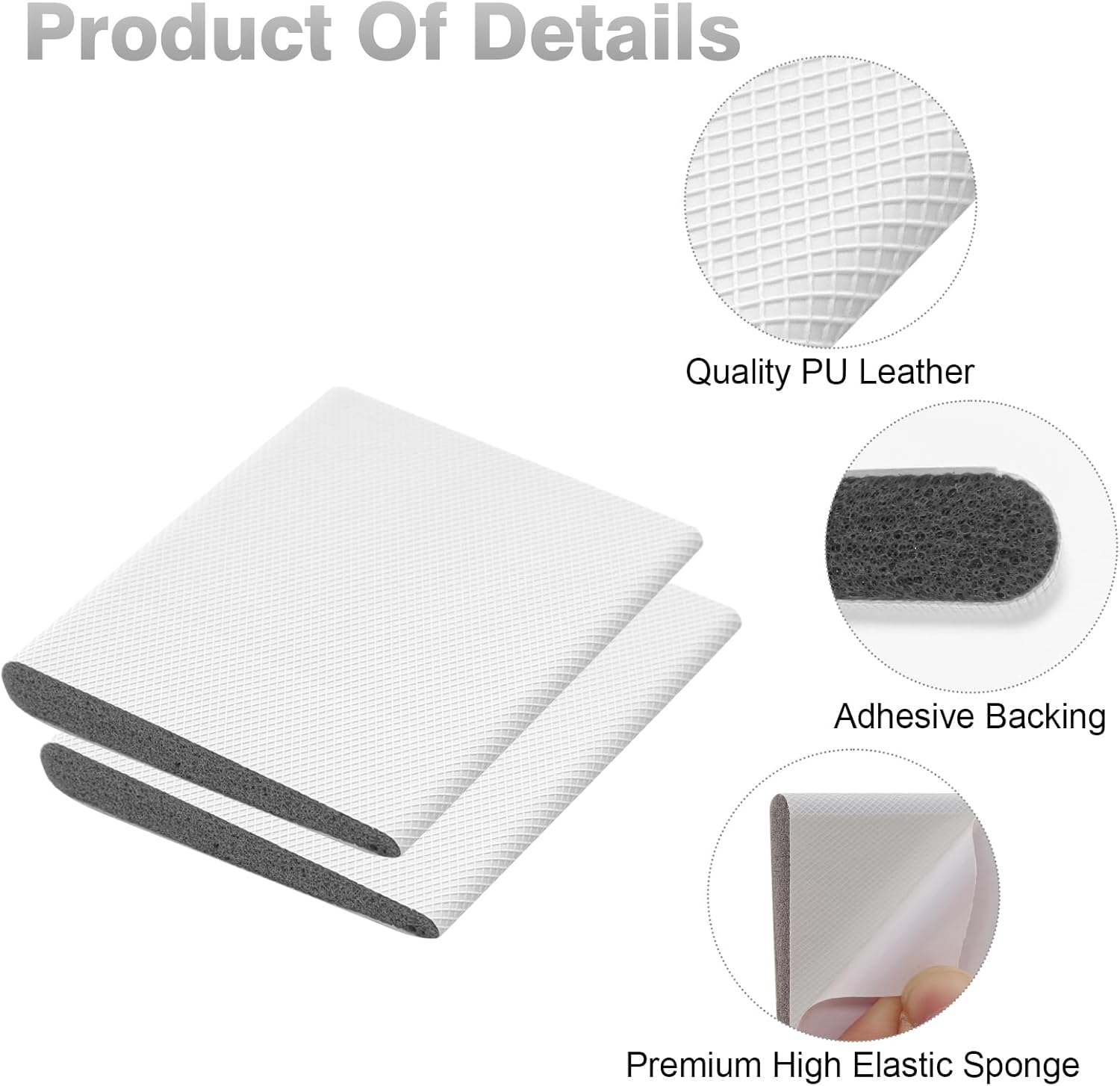20 pcs Self-Adhesive Door Corner Seals Foam Wedge Adhesive Block Cold Air Draft Wind Debris Saving Energy Weather Protection Noise Isolation for Home Office