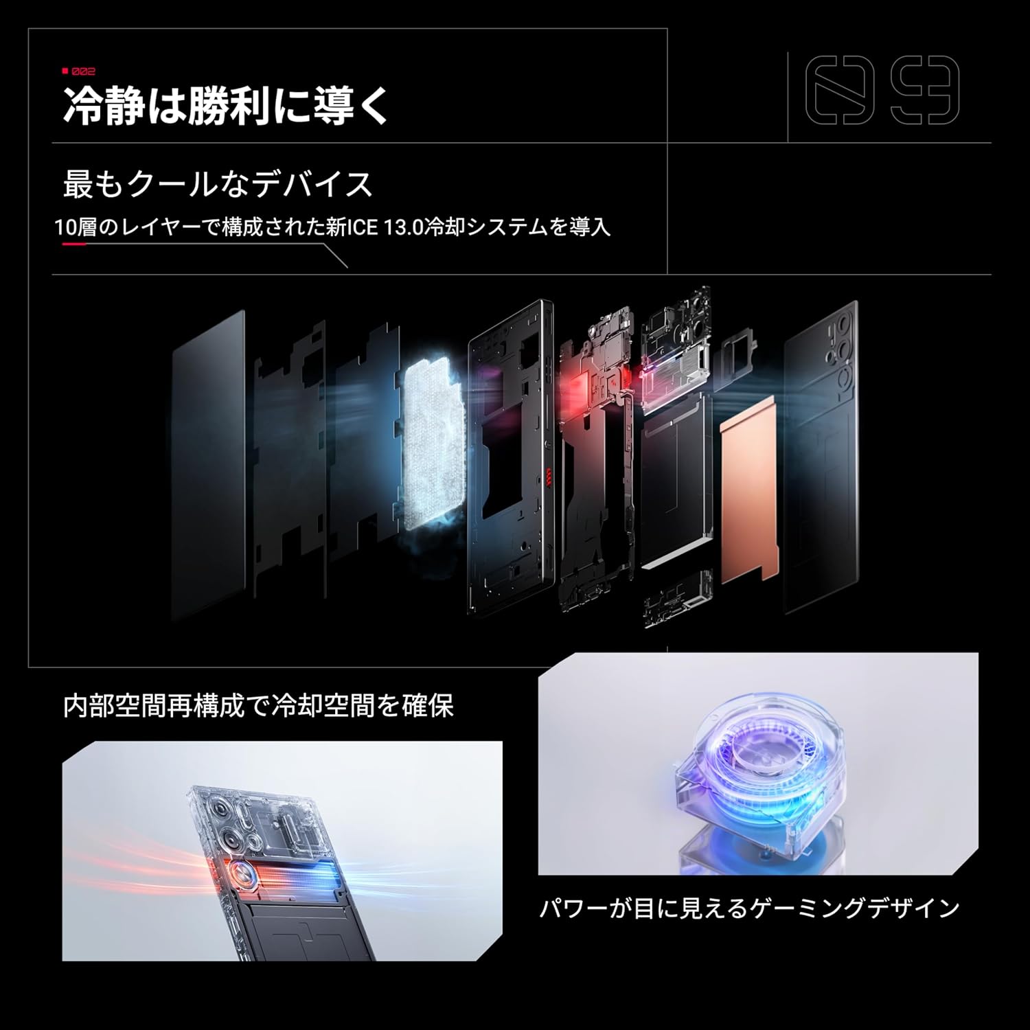 Side view of REDMAGIC 9 Pro showing SIM card tray