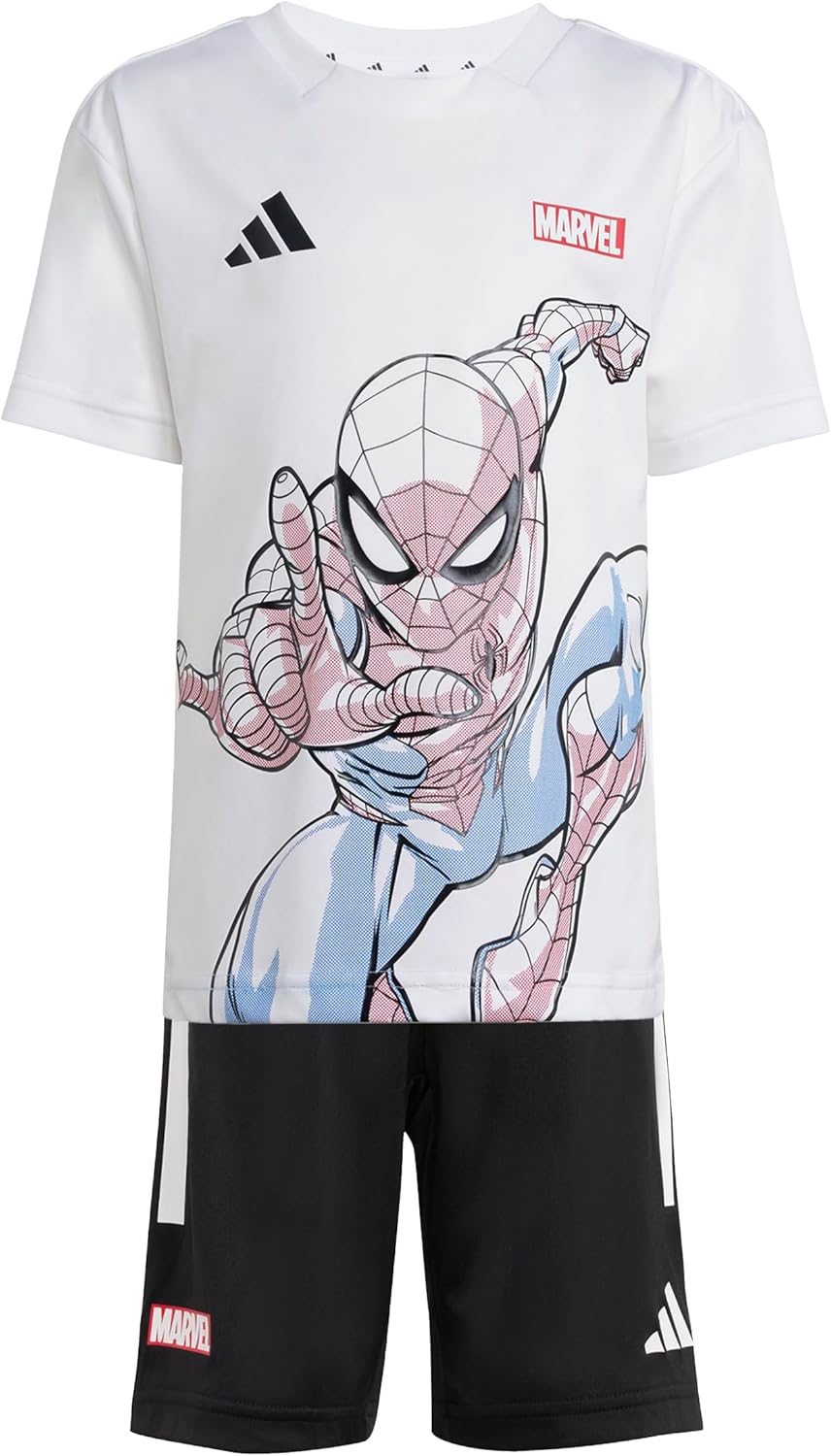 adidas Kids' Marvel Spider-Man T-Shirt Set - Image 2