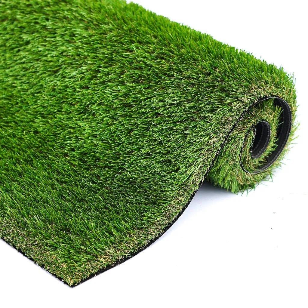 Artificial Grass Direct - Luxury 40mm 4m x 4.75m (13ft 1" x 15ft 7") – Fake Grass for Garden, Lawns, Pets & Landscaping | Realistic 40mm Pile Height | UV Resistant & Low Maintenance
