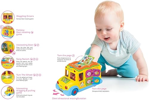 Miniatura 7 de Dimple - Juguetes de radio control con sonido y luces para niños y niños pequeños Bus