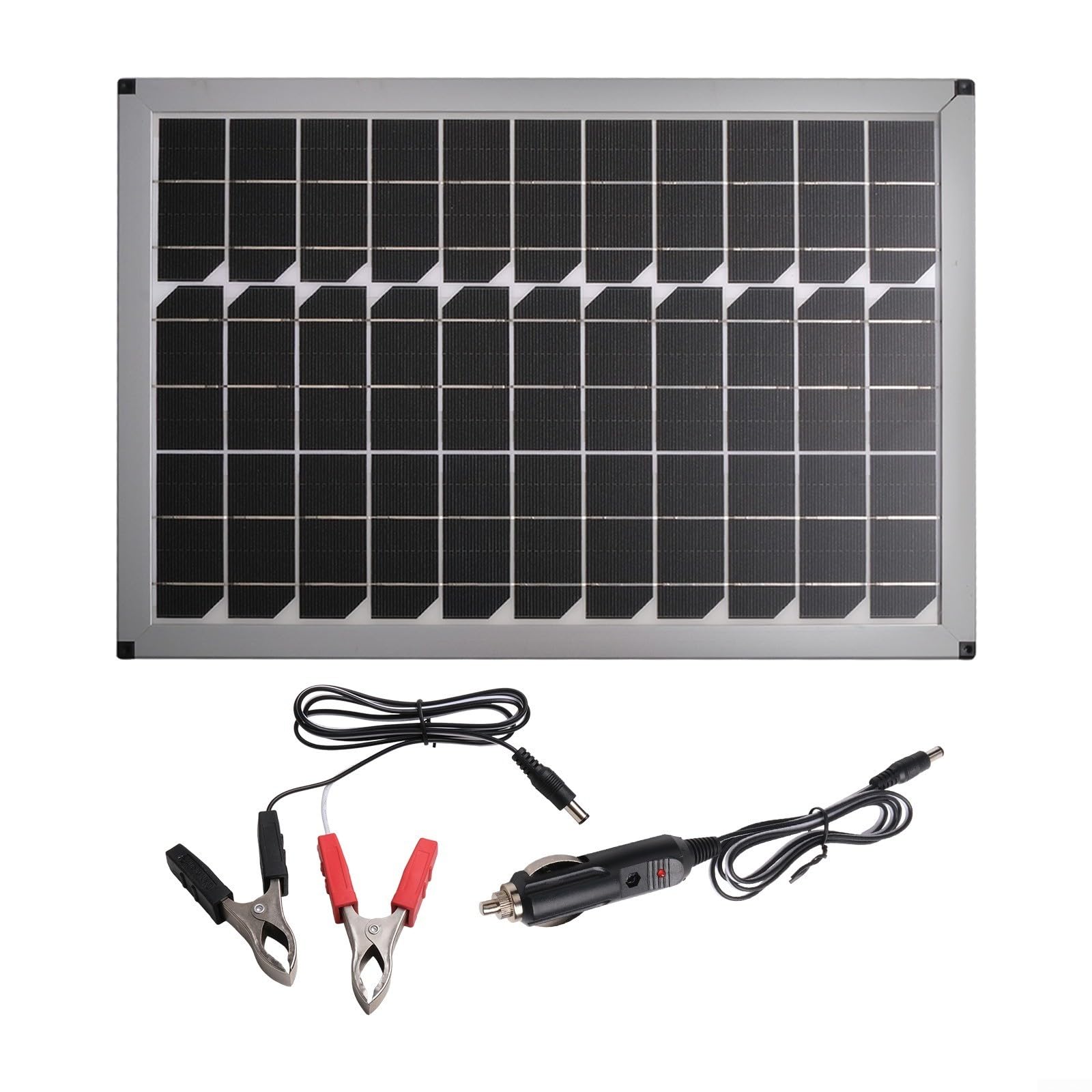 Panel solar 20W monocristalino 18V CC cargador fotovoltaico portátil de alta eficiencia