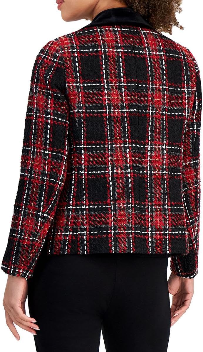 Kasper Womens Notch Collar Open Jacket W/Combo - Image 2