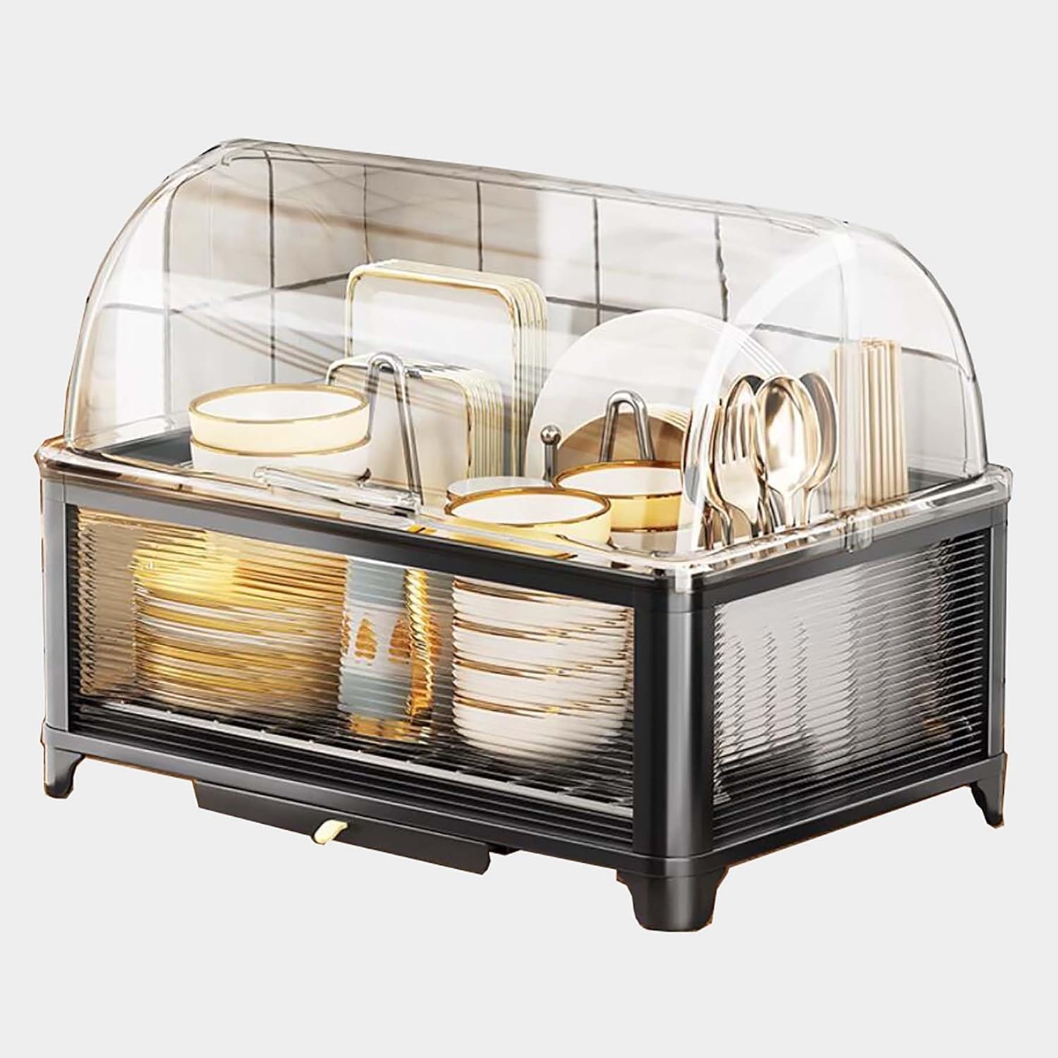 DOFFO Dish Drainer,Stainless Steel Dish Drying Rack Kitchen Organizer ...