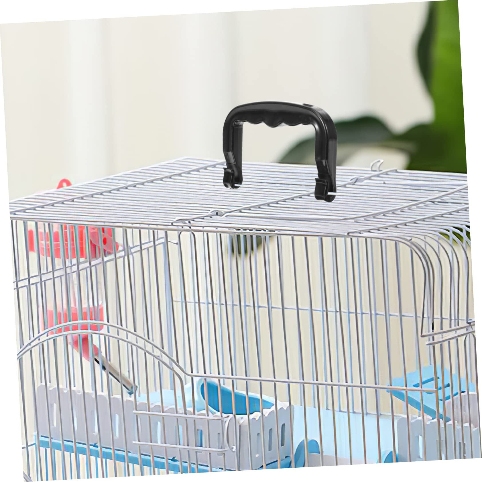 Abaodam 5Pcs Lightweight Portable Plastic Bird Hamster Cage Handles Durable Outdoor Cage Accessories for Easy Carrying and Installation for Moving Pets