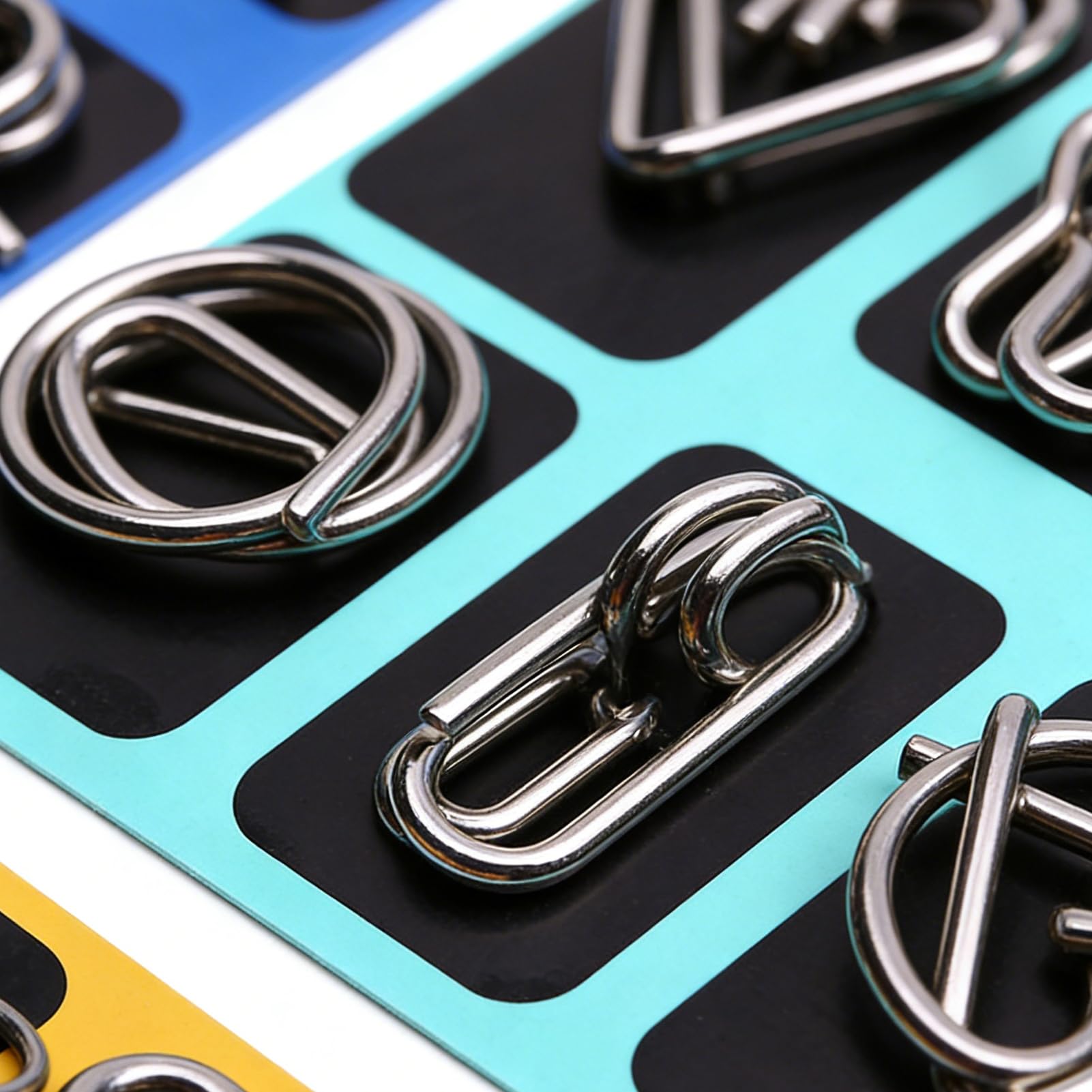 Metal Puzzle,Zabawne Łamigłówki Edukacyjne Zabawki | Pierścieniowa Antystresowa Gra Puzzle Dla Młodzieży - Wyzwanie Dla Nastolatków Rodziny Dziewczynek Dom Szkoła Podróż