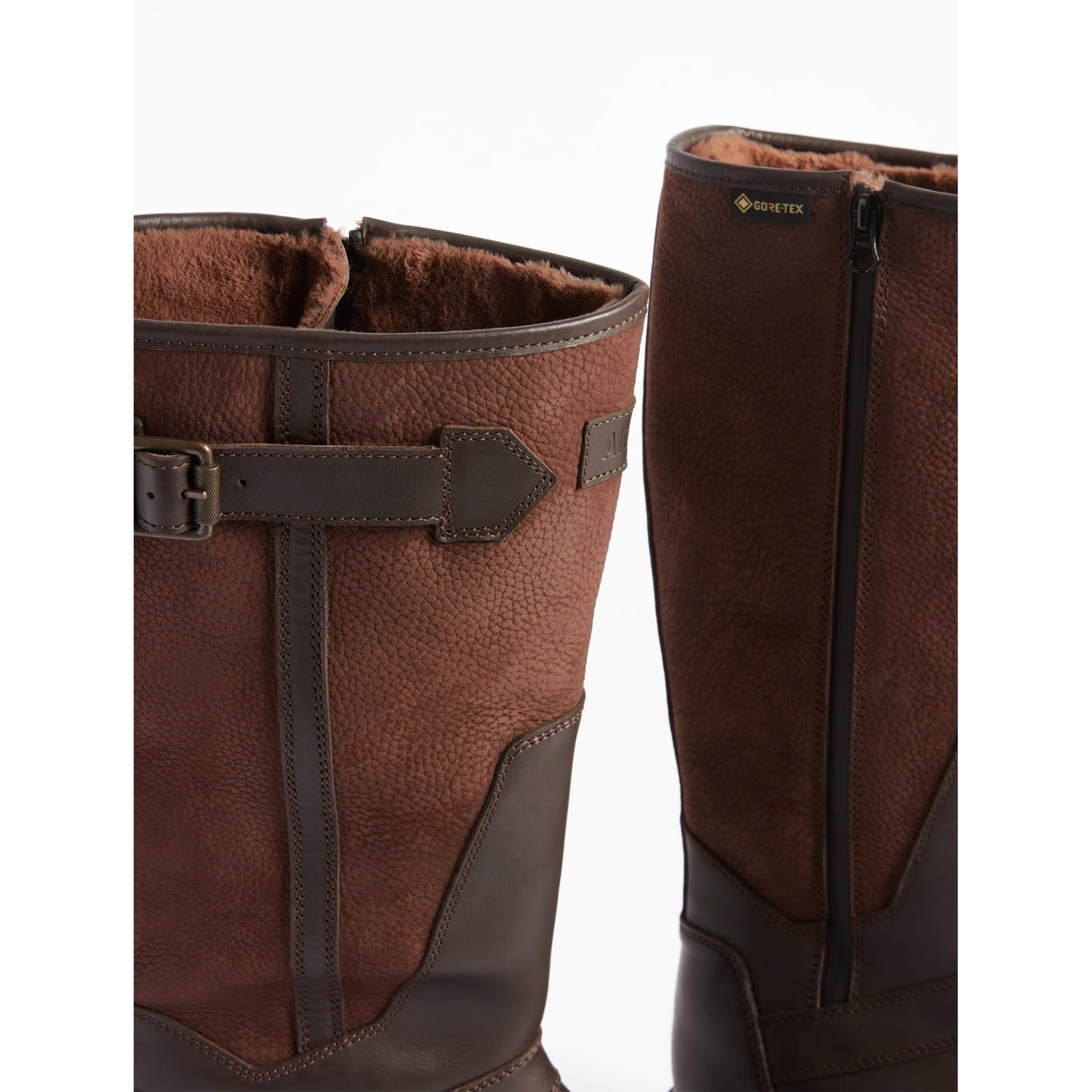 Aigle Women's Classic Hiking Boot, Dark Brown, 7.5