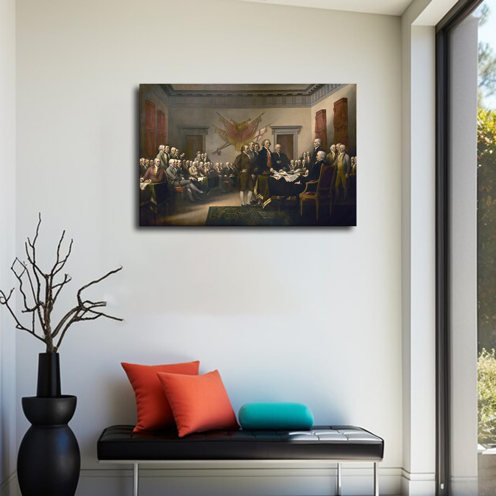 Colorful Modern Abstract Artwork Painting Poster Decorative Painting Canvas Wall Art Living Room Posters Bedroom Painting,Frame-style,12x18inch(30x45cm