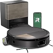 iRobot Roomba MAX 705 Combo con Base AutoWash multifunción y Agua Caliente, Rodillo de fregado PowerSpin Extensible, Cubierta Protectora, cepillos Dobles, fregado y Secado con Calor, LiDAR 3D con IA