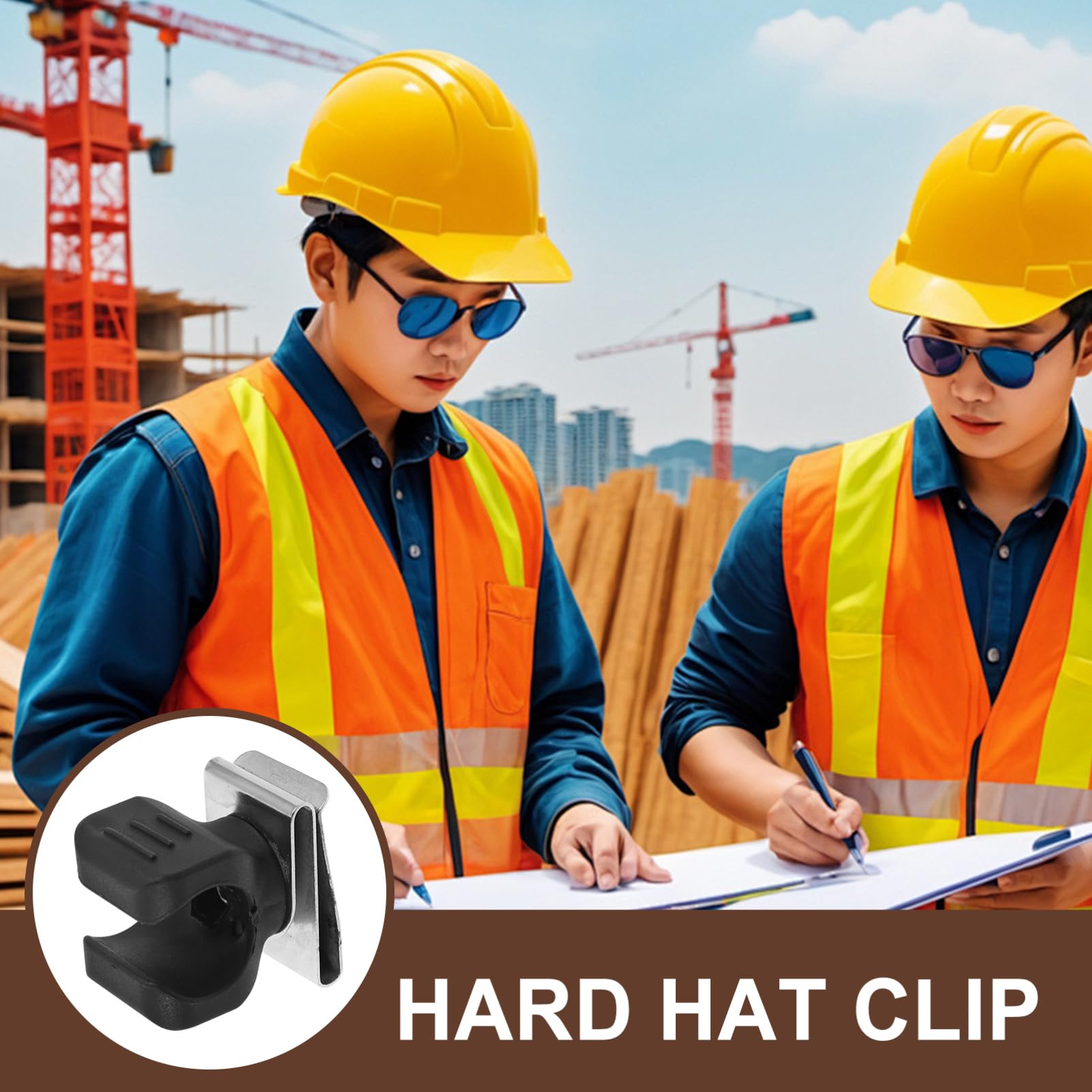 iplusmile 5stücke Hard Hat Taschenlampenhalterung Wiederverwendbarer Clip Für Schutzhelme Geeignet Für Bauarbeiter Und -enthusiasten Mit Einfacher Montage Und Praktischem Design
