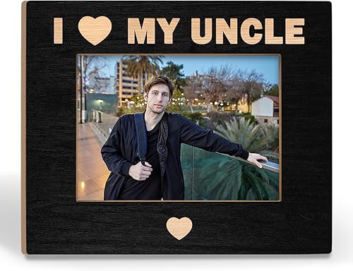 BCUANGD Uncle Picture Frames - Nuncle Gifts Photo Frame, Promoted to Uncle Baby 