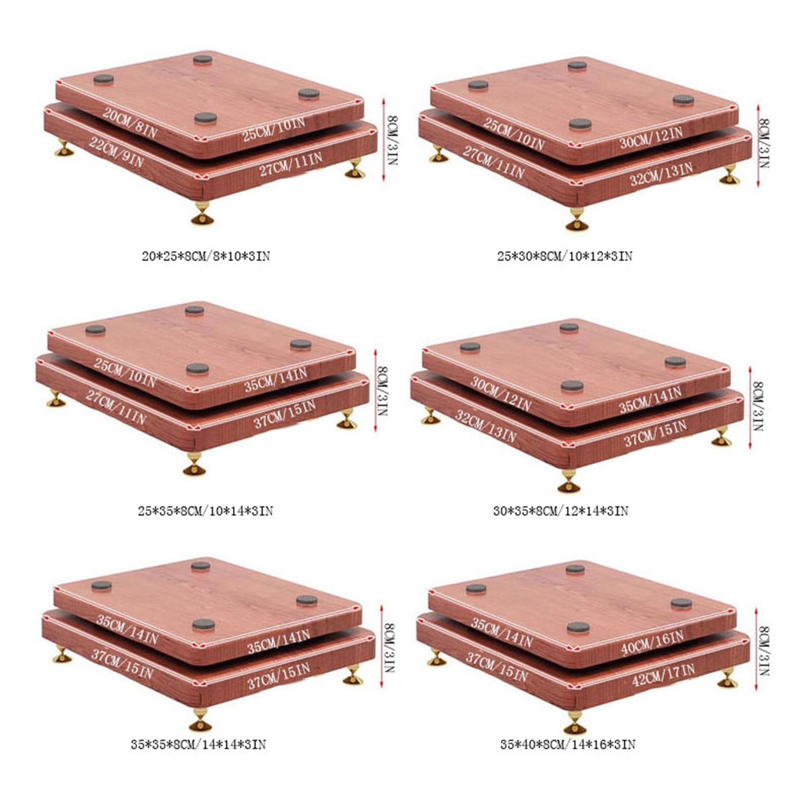 Supporto per casse acustiche Base del vassoio dell'altoparlante Piastra antiurto antiurto Supporto for subwoofer audio da pavimento Partizione host Assorbimento degli urti Supporti per proiettori ( Si